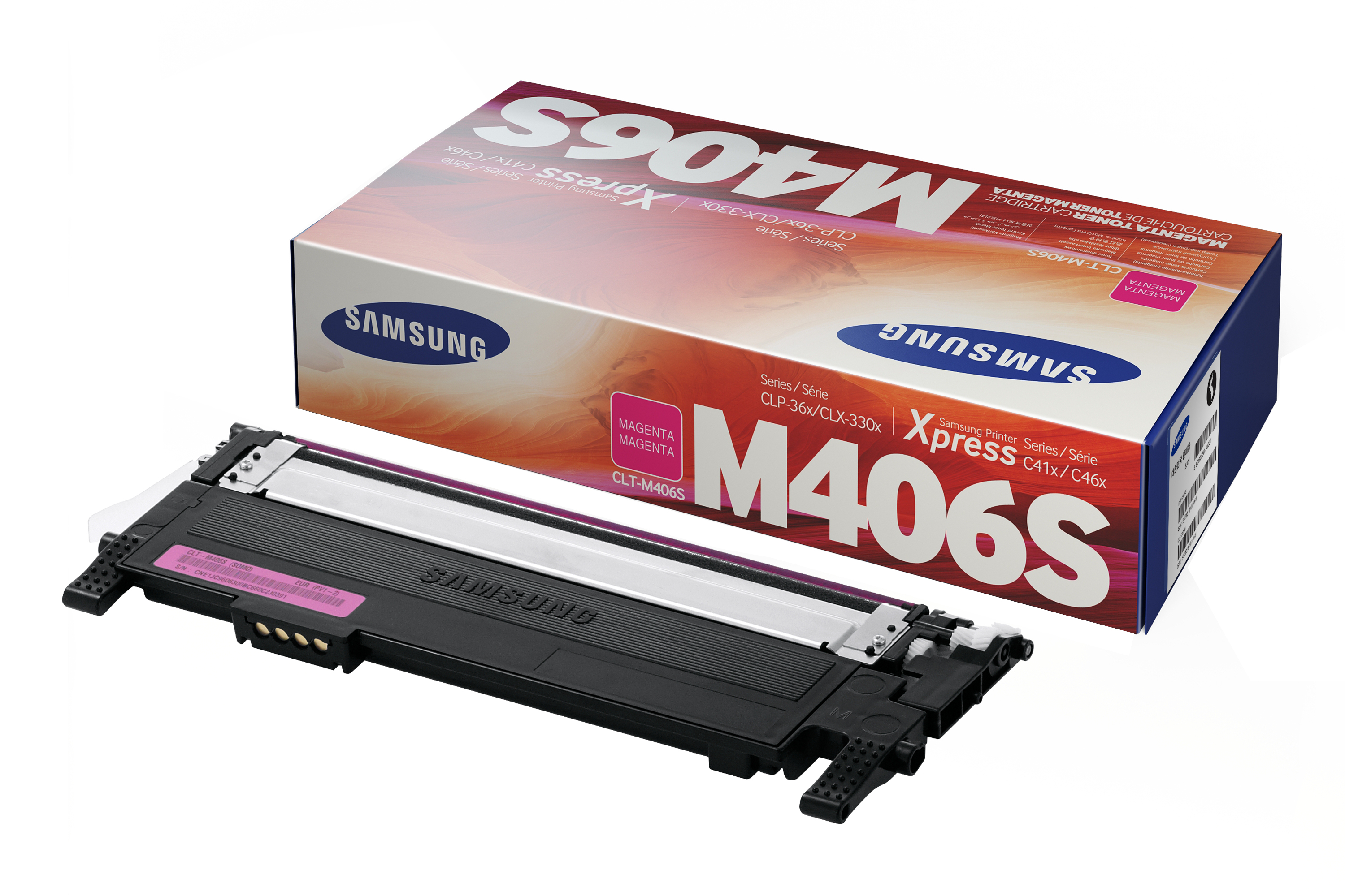 TONER SAMSUNG ORIGINALE CLT-M406S MAGENTA PER XPRESS CLP-360 - CLP-365 - LX-3300 - CLX-3305 - SL-C460FW - SL-C410W (1K)