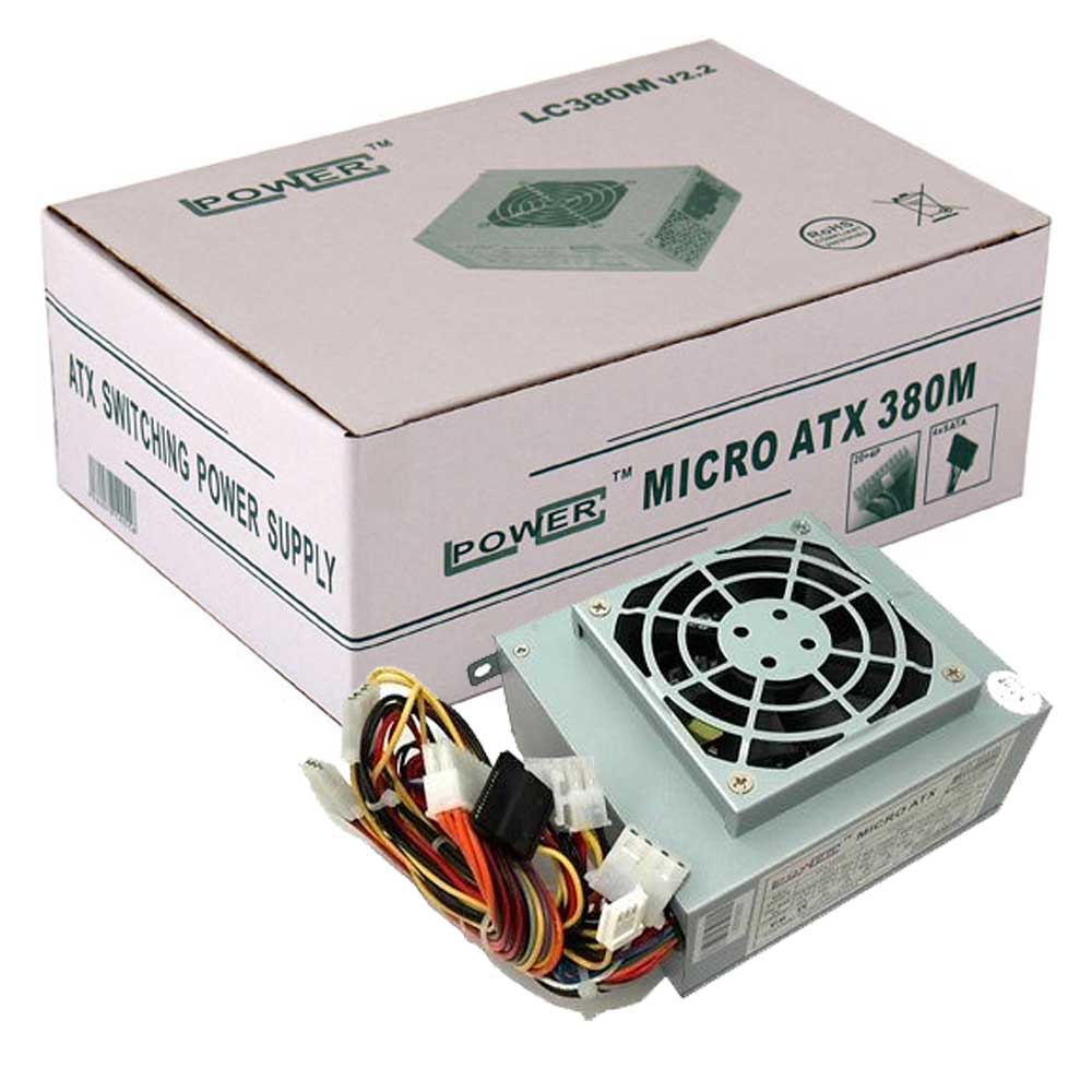 ALIMENTATORE LC-POWER LC380M 380W V 2.2 MicroATX SATA 20/24 pin