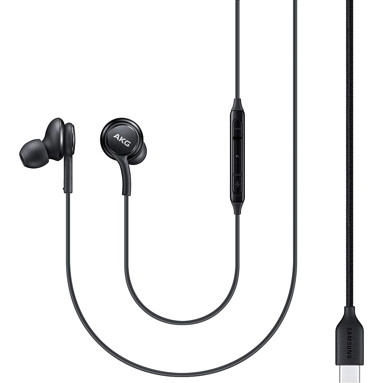AURICOLARE SAMSUNG EO-IC100 SUONO AKG MICROFONO E CONTROLLI EARPODS TYPE-C COLORE BLACK PER Computer, Smartphone, Tablet