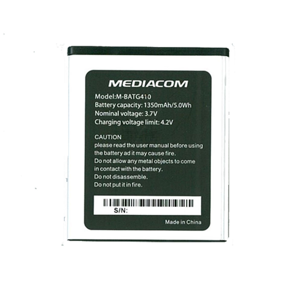 MEDIACOM BATTERIA M-1BATG410 Lithium 3.7v 1350mAh RECHARGEABLE PER TELEFONO CELLULARE SMARTPHONE PhonePad Duo G - M-PPBG410, M-PPCG410, M-PPAG410, M-PPDG410