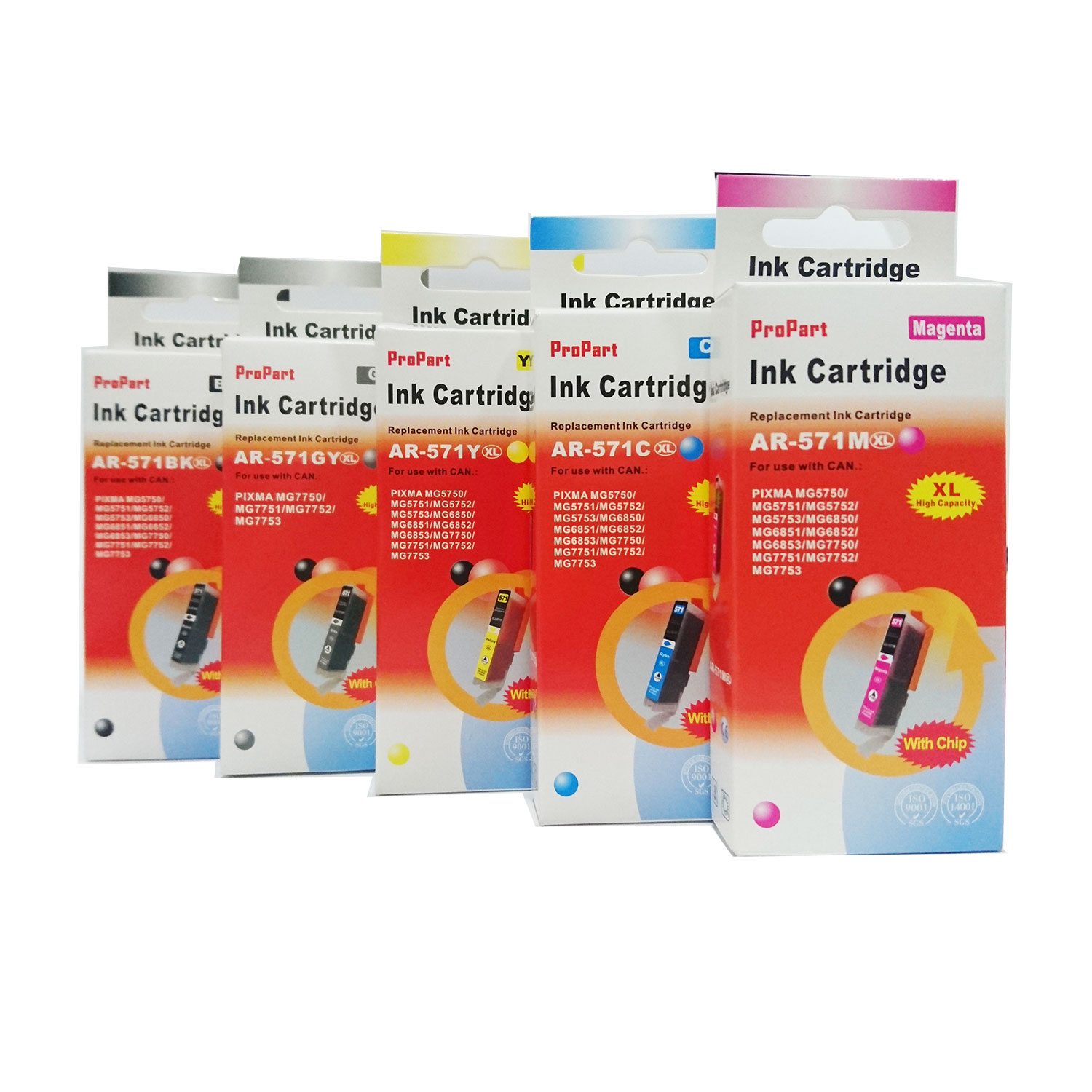 CARTUCCIA CANON COMPATIBILE GREY CLI-571XL GY 10.8ml (0389C001) TS5050, TS5055,MG6850, MG5750 - CON CHIP