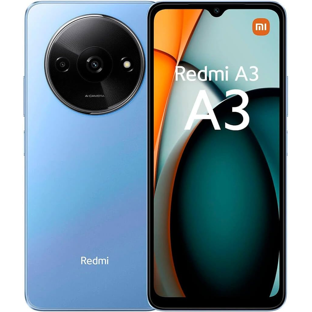CELLULARE SMARTPHONE XIAOMI Redmi A3 4G LCD 6.71" 4GB/128GB COLORE STAR BLUE GARANZIA ITALIA