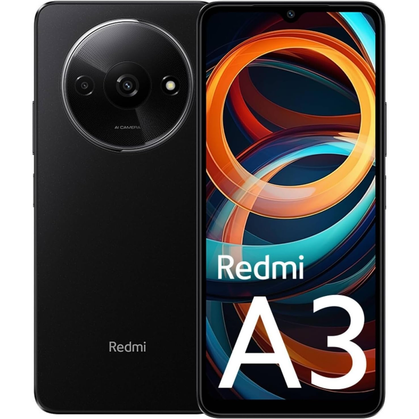 CELLULARE SMARTPHONE XIAOMI Redmi A3 4G LCD 6.71" 4GB/128GB COLORE MIDNIGHT BLACK GARANZIA ITALIA