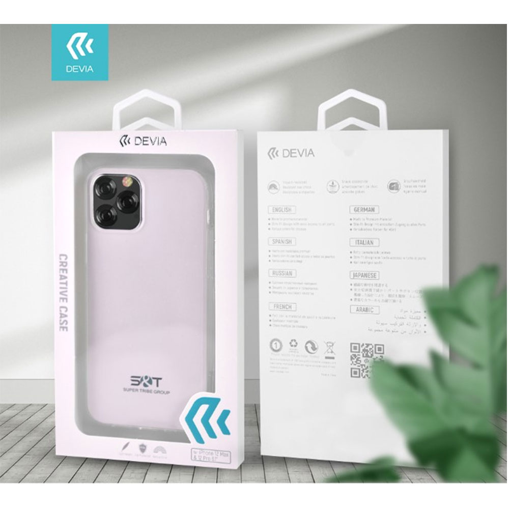 DEVIA CUSTODIA COVER TPU SOFT PER TELEFONO CELLULARE IPHONE 12 / 12 Pro 6.1"