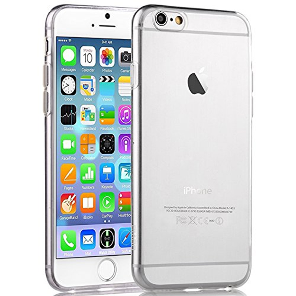 DEVIA CUSTODIA COVER TPU SUPER SLIM 0.5mm MORBIDA TRASPARENTE PER TELEFONO CELLULARE IPHONE 6/6s