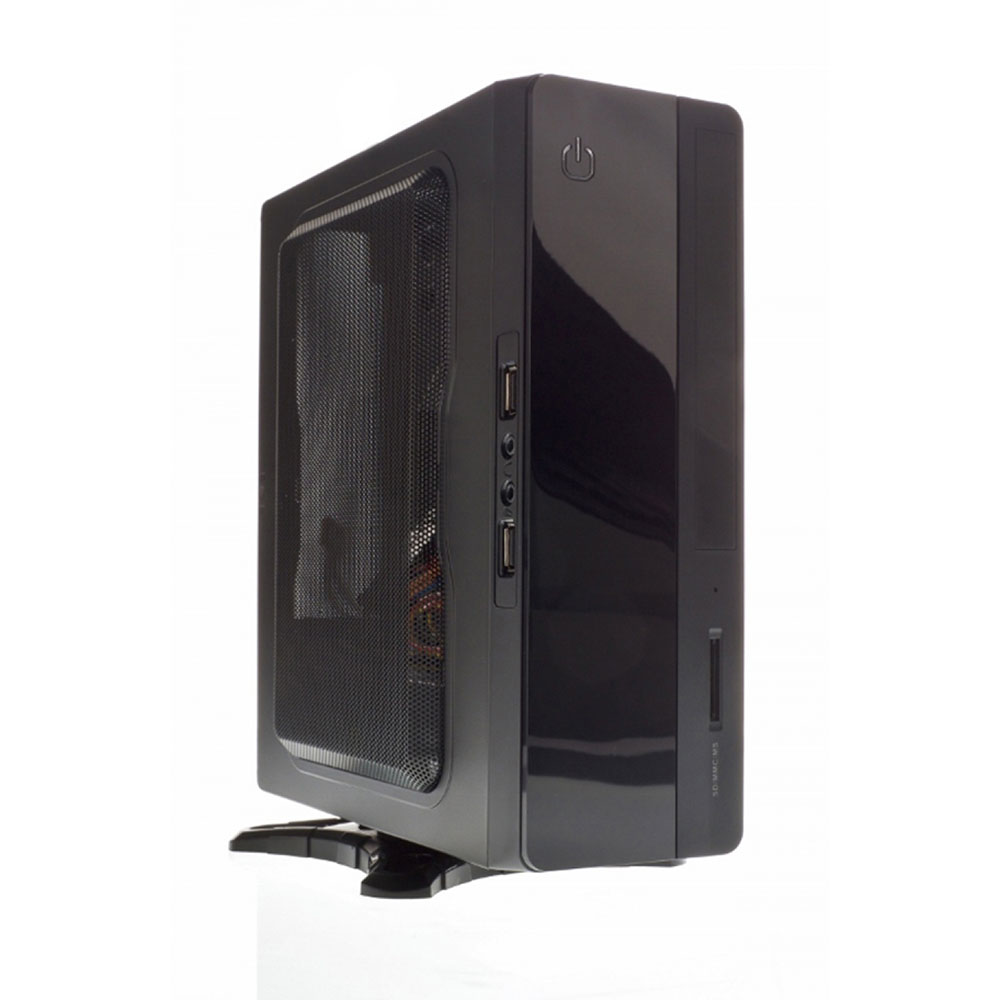 CASE PER PC ITEK SPIRIT 130W PSU, CARD READER, 2xUSB3.0, VESA, Mini ITX FULL BLACK