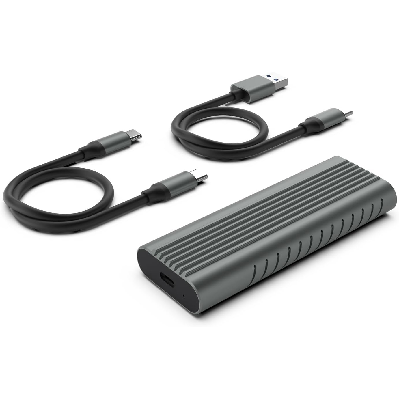 BOX ESTERNO IN ALLUMINIO EWENT PER SSD M.2 NVMe/PCIe INTERFACCIA USB TYPE-C A 3.2 Gen2 EW7025