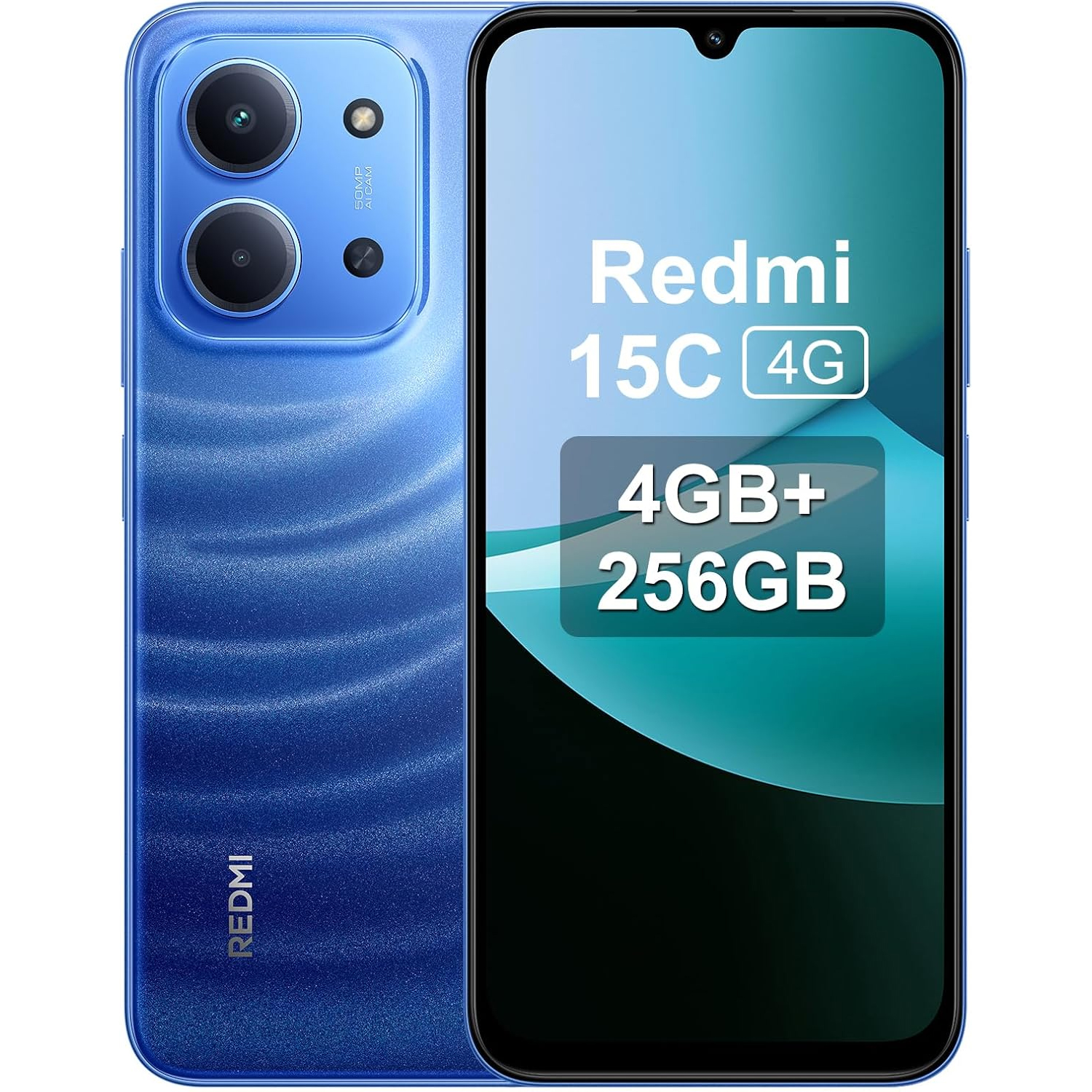 CELLULARE SMARTPHONE XIAOMI REDMI 15C 4G LCD 6.9" 4GB+4GB/256GB NFC COLORE MIDNIGHT BLUE GARANZIA EUROPA