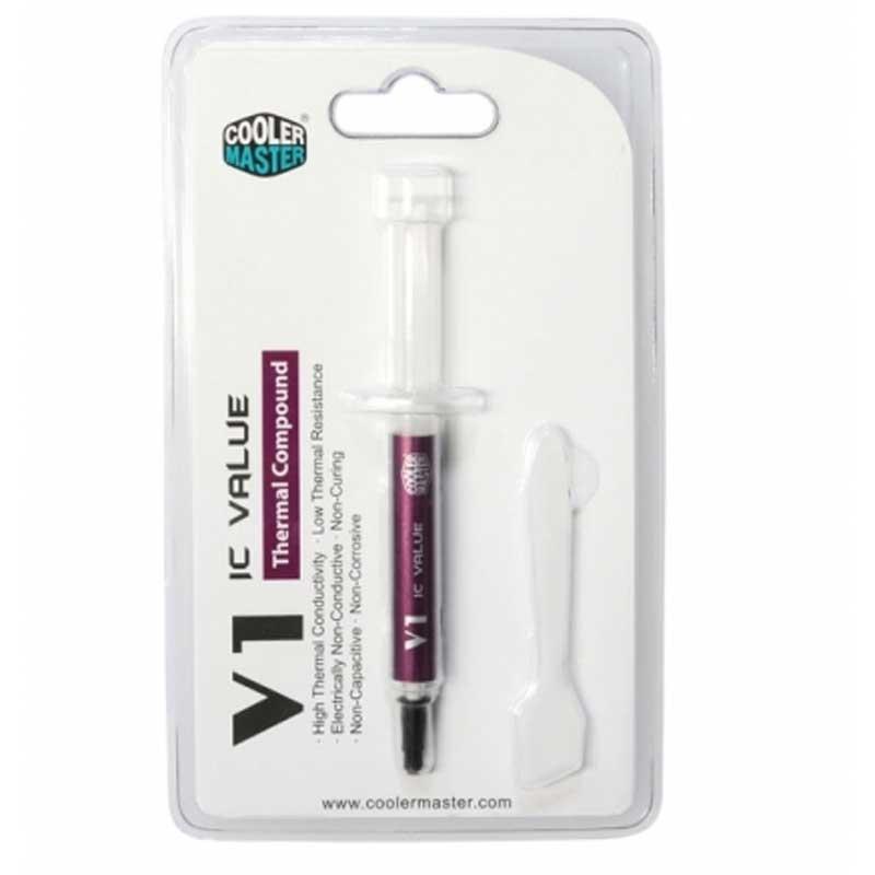 SIRINGA COOLER MASTERPASTA TERMOCONDUTTIVA IC VALUE V1 White PER CPU 4,6gr RG-ICV1-TW20-R1