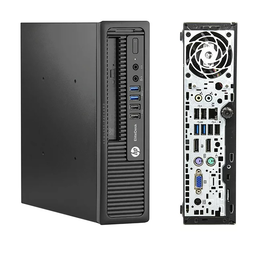 PC RICONDIZIONATO DESKTOP HP EliteDesk 800 G1 USDT BUSINESS INTEL i5-4750 2.9GHZ - 16GB DDR3/SSD 240GB/SVGA Intel HD Graphics 4600/LAN 10-100-1000Mbit/WIN PRO