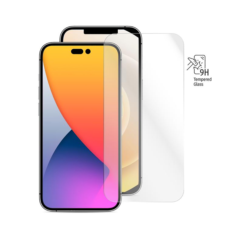 VODAFONE PELLICOLA IN VETRO TEMPERATO 9H 0.33mm PER SMATHPHONE APPLE IPHONE 13 - IPHONE 13 PRO - IPHONE 14 - IPHONE 14 PRO - 6.1"