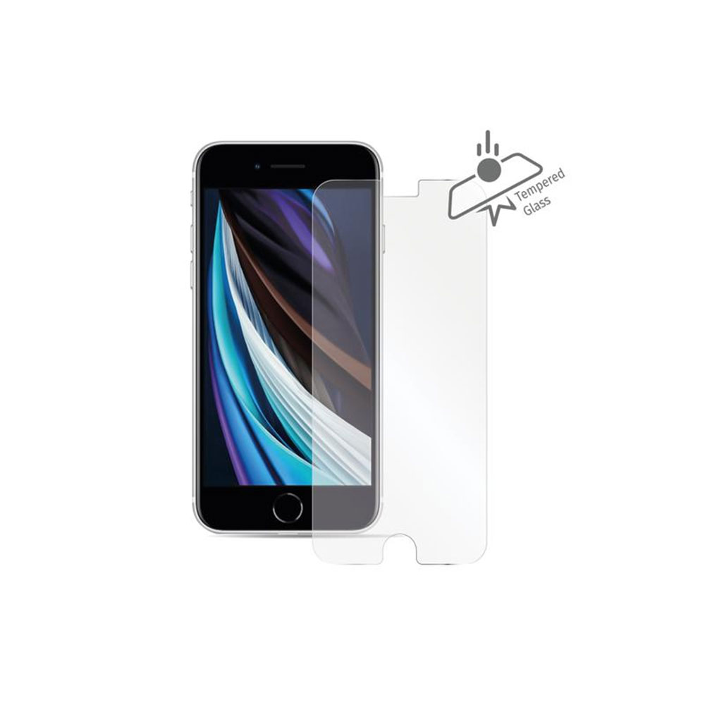 VODAFONE PELLICOLA IN VETRO TEMPERATO 2.5D CON CORNICE NERA 0.33mm PER SMATHPHONE APPLE IPHONE SE 2020