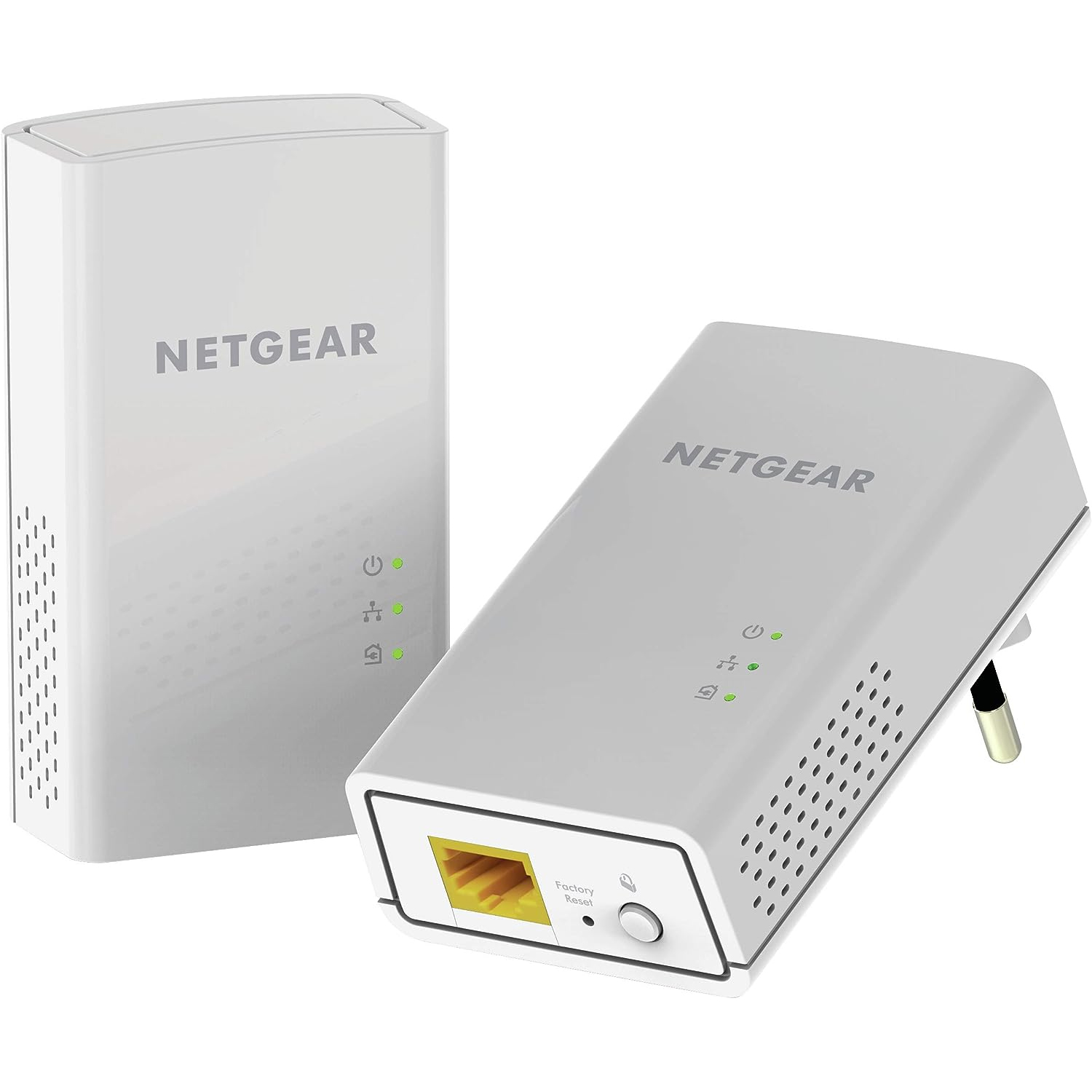 POWERLINE NETGEAR PL1000-100PES - 1 PORTE ETHERNET GIGABYTE - BRIDGE - HOMEPLUG AV2 TRAFERISCE DATI SU SISTEMA ELETTRICO CONF. 2pz