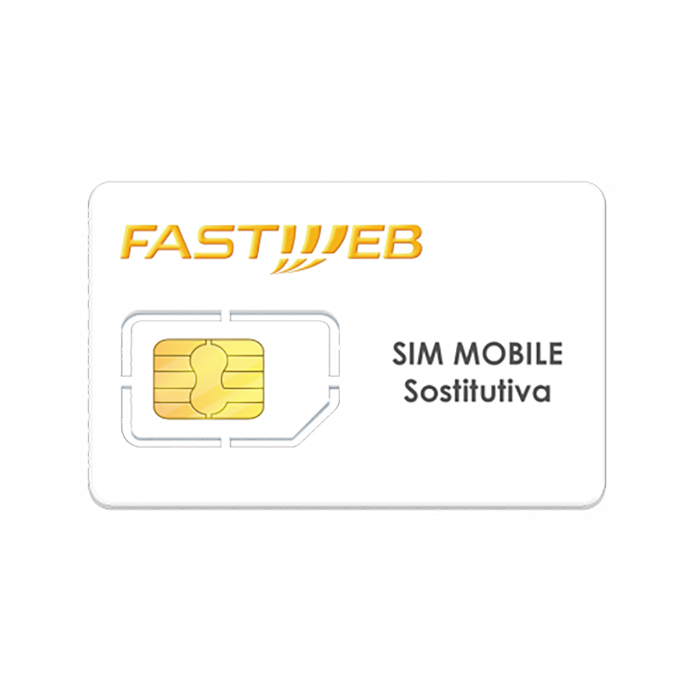 SCHEDA SIM CARD SOSTITUTIVA FASTWEB