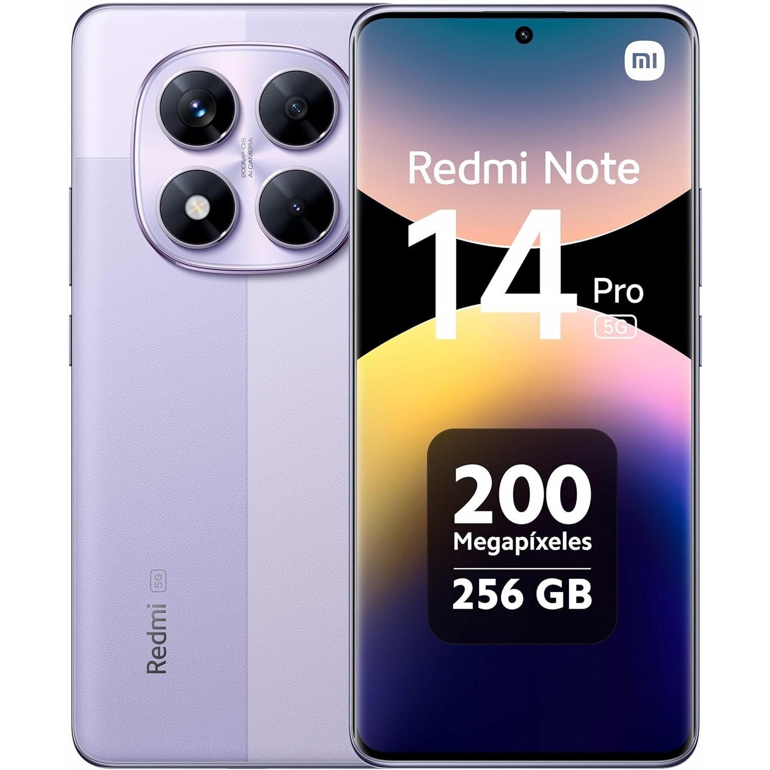 CELLULARE SMARTPHONE XIAOMI REDMI NOTE 14 PRO 5G LCD 6.67" NFC 8GB/256GB COLORE LAVENDER PURPLE GARANZIA EUROPEA