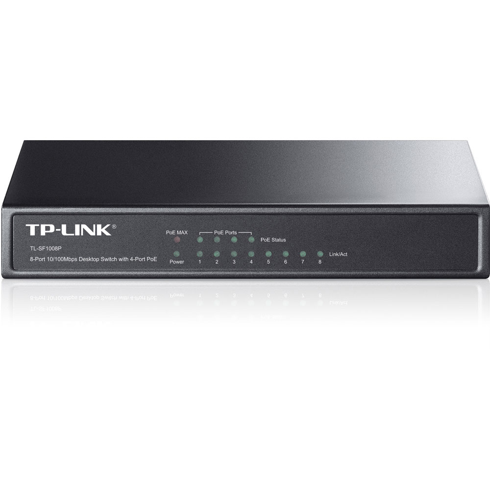 SWITCH DESKTOP DI RETE TP-LINK 8-Port 10/100Mbps PoE TL-SF1008P