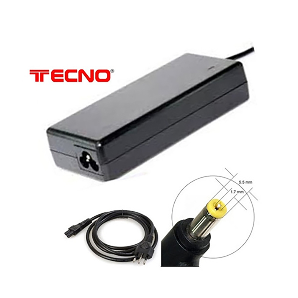 ALIMENTATORE PER NOTEBOOK ACER COMPATIBILE 19 Volt - 90 Watt - 4.74 Ampere - 5.5*1.7mm