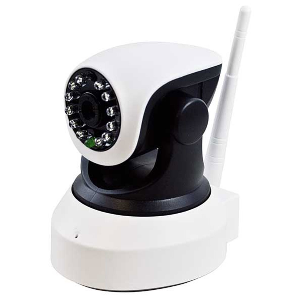 TELECAMERA MOTORIZZATA 1Mpx IP P&P 720P LAN/Wi-Fi IP20 REC SU MicroSD, LENTE 3,6mm, ICR, 10LED, CMOS 1/4" APTINA, COLORE BIANCO