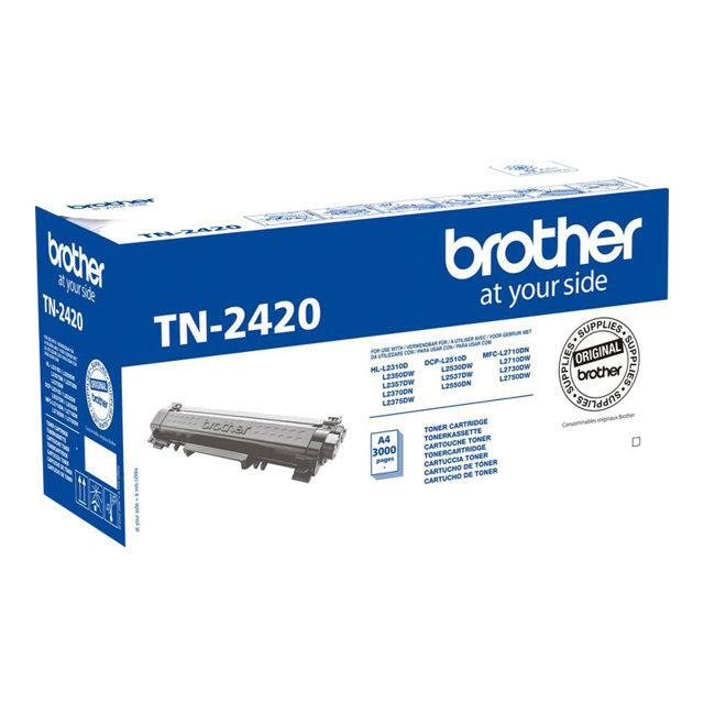 TONER BROTHER ORIGINALE TN-2420 HL-L2310D L2370DN DCP-L2510D DCP-L2550DN MFC-L2710DN MFC-L2750DW (3K)