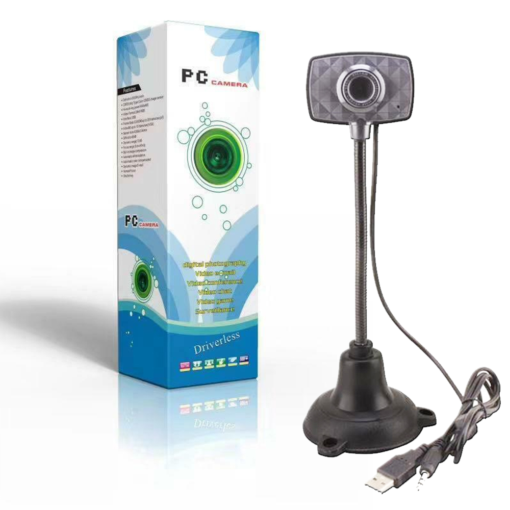 WEBCAM PER PC USB 2.0 + MICROFONO CON SUPPORTO STELO