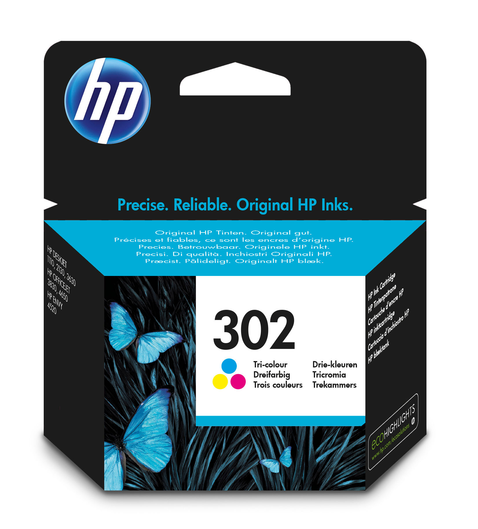 CARTUCCIA HP F6U65AE N° 302 COLORE ORIGINALE Deskjet D1110 - HP Deskjet D2130 - HP Deskjet D3630 - HP Officejet 3830