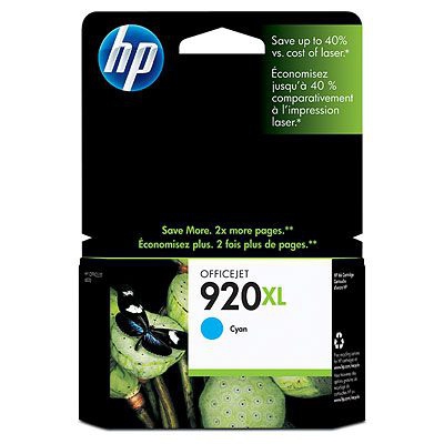 CARTUCCIA HP ORIGINALE CD972AE N° 920XL CIANO OfficeJet 6000 OfficeJet 6500 AIO OfficeJet 7000 OfficeJet 7500A WIDE