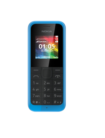 CELLULARE SMARTPHONE NOKIA 105 Dual-SIM COLORE BLACK GARANZIA ITALIA