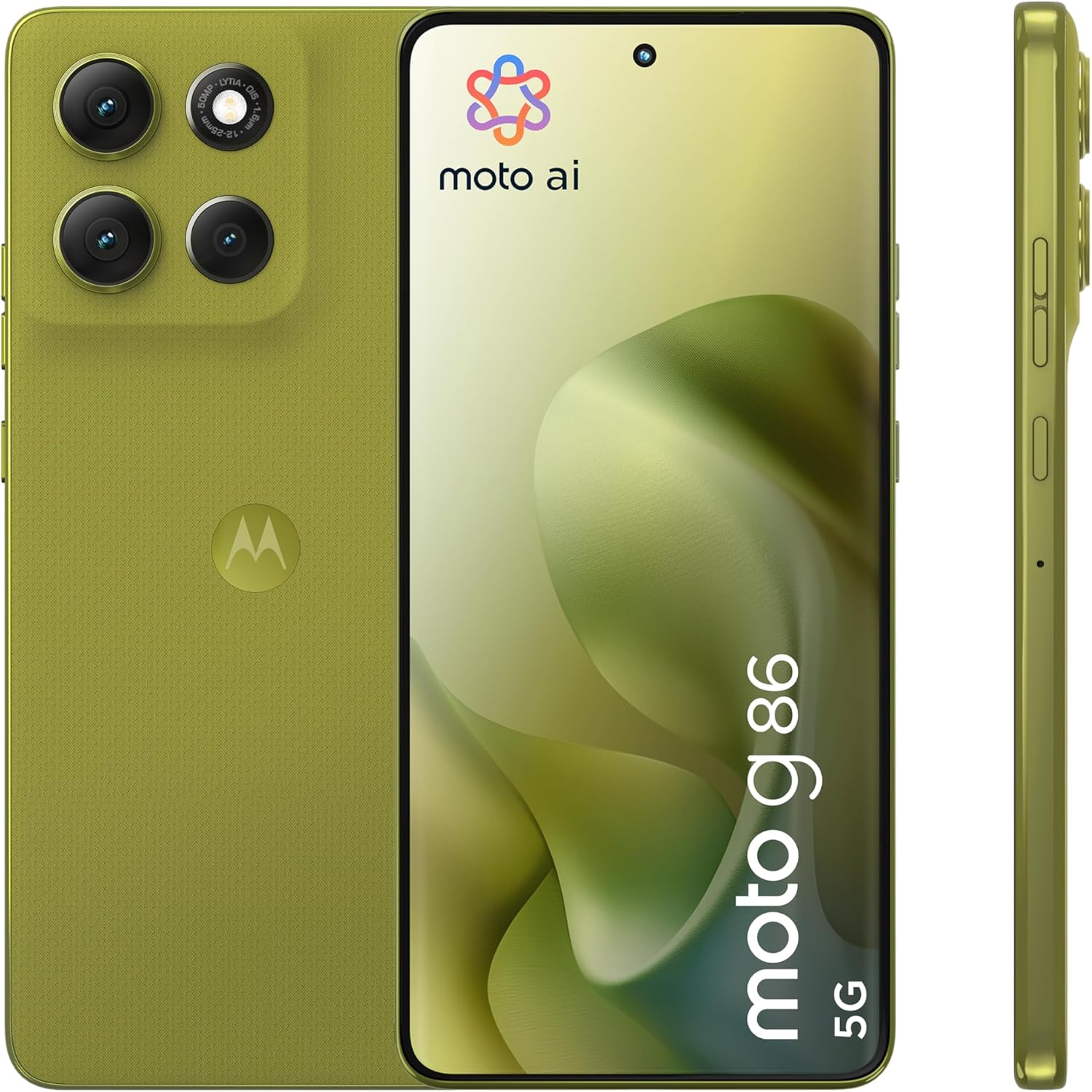 CELLULARE SMARTPHONE MOTOROLA MOTO G86 5G XT2527-2 5G DISPLAY 6.67" 8GB/256GB COLORE PANTONE GOLDEN CYPRESS (green) GARANZIA TIM