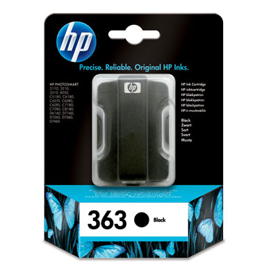 CARTUCCIA HP ORIGINALE C8721EE N° 363 NERO