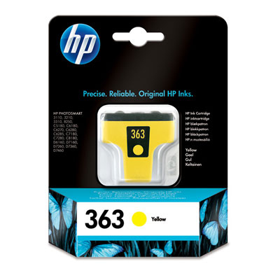 CARTUCCIA HP ORIGINALE C8773EE N° 363 YELLOW