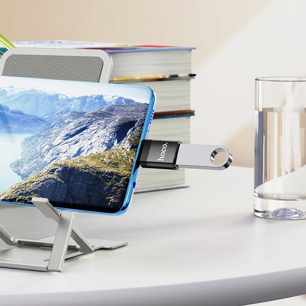 HOCO ADATTATORE OTG DA Type-C Mascho a USB 3.0 Femmina PER Tablet/Smartphone