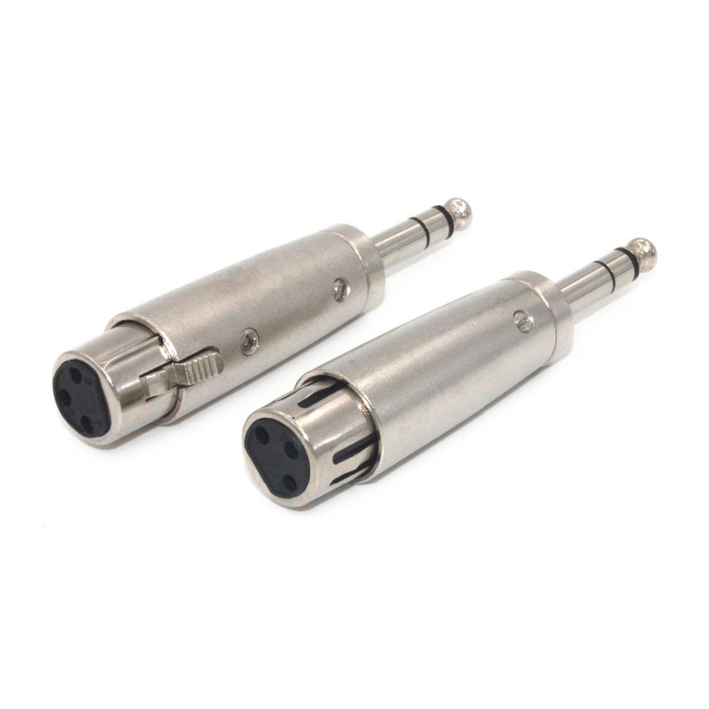 ADATTATORE XLR FEMMINA 3 POLI - 6,35MM MASCHIO 4 POLI STEREO (27514)