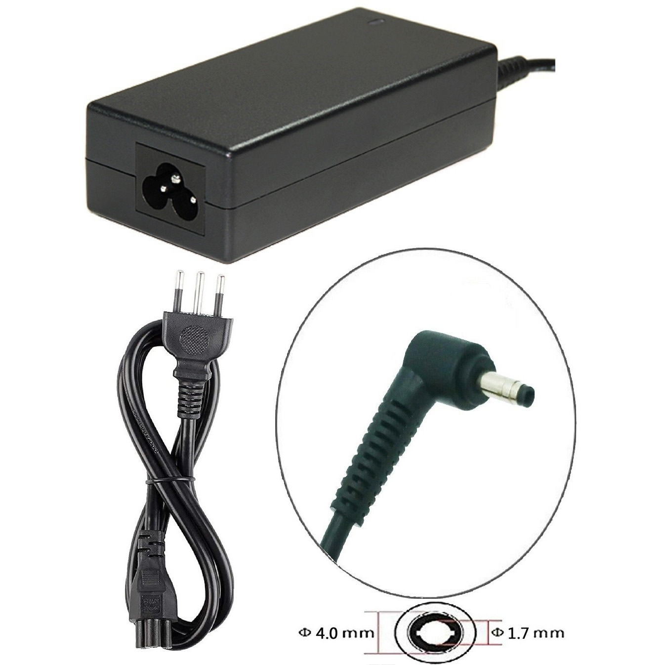 ALIMENTATORE PER NOTEBOOK COMPATIBILE LENOVO - 65W 20V 3,25A Connettore 4,0 x 1,7 mm