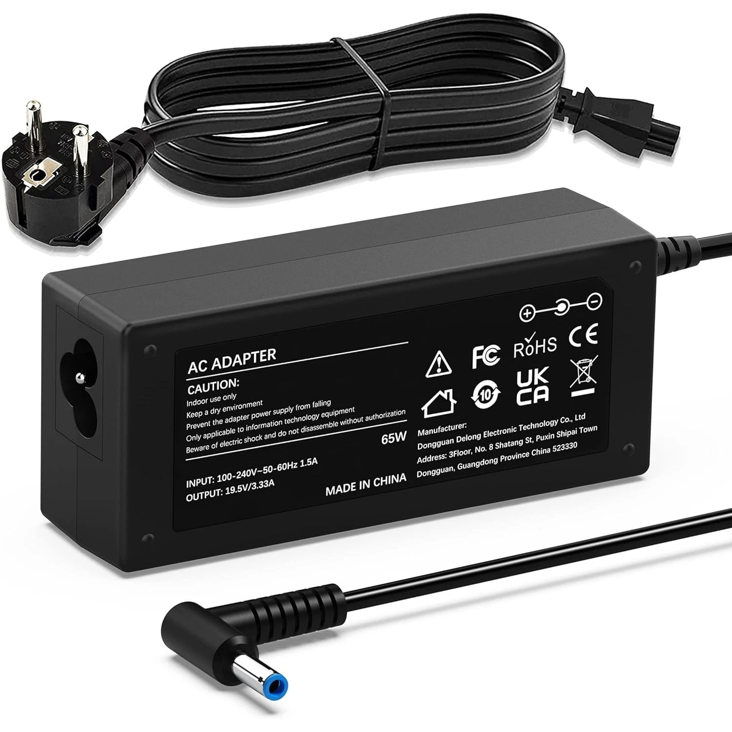 ALIMENTATORE PER NOTEBOOK HP COMPATIBILE 19.5 Volt - 3.33 Ampere - 65W - 4,5*3,0mm SERIE Pavillion 15-xxxx