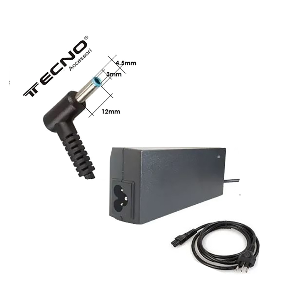 ALIMENTATORE TECNO PER NOTEBOOK HP COMPATIBILE 19.5 Volt - 4.62 Ampere - 90W - 4,5*3,0mm SERIE 250 G3