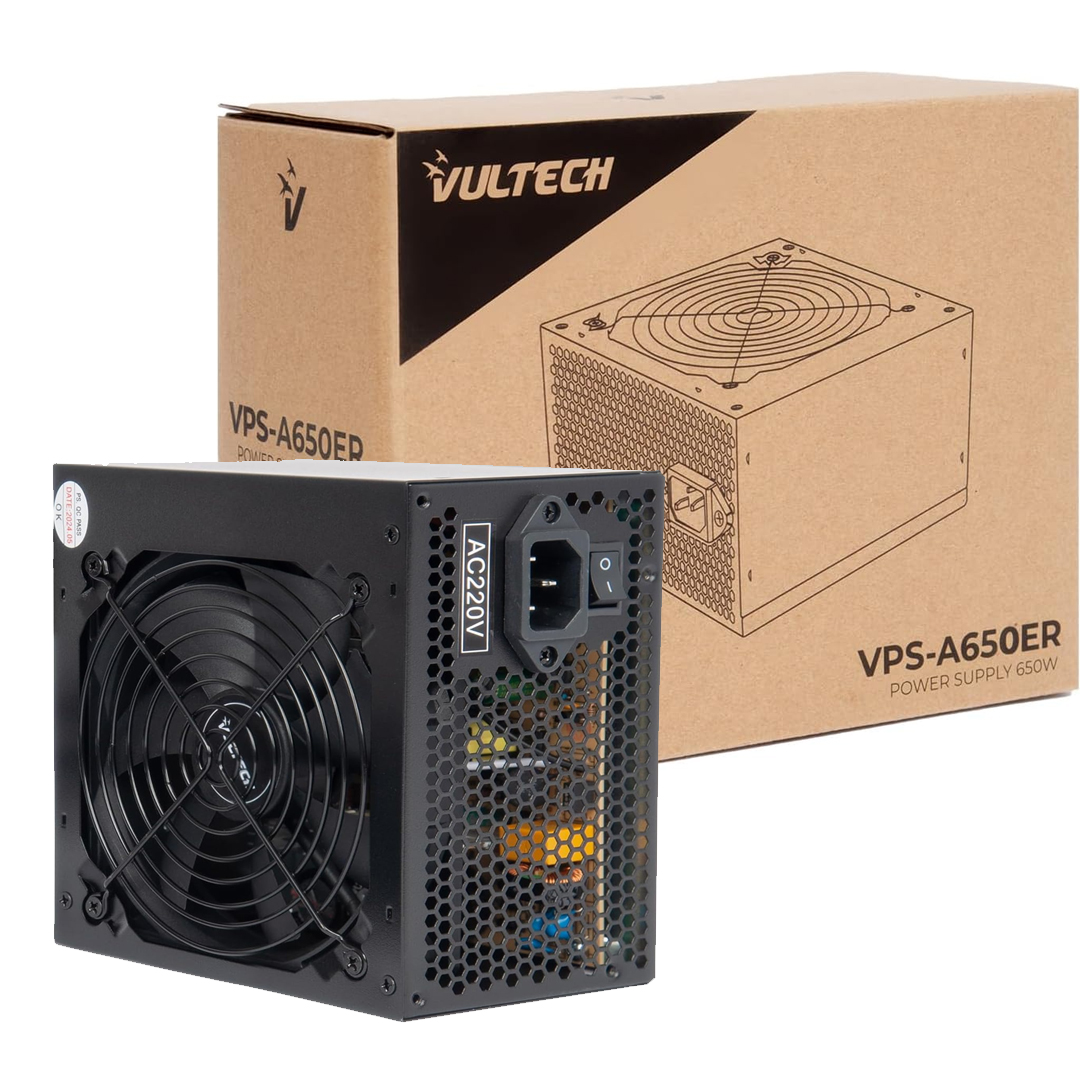 ALIMENTATORE VULTECH 650W VPS-A650ER Serie Essence ATX SATA 20/24 pin VENTOLA DA 12CM