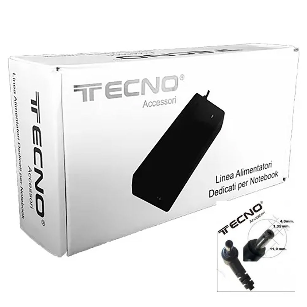 ALIMENTATORE PER NOTEBOOK COMPATIBILE ASUS - 45W 19V 2,37A Connettore 4,0 x 1,5 mm