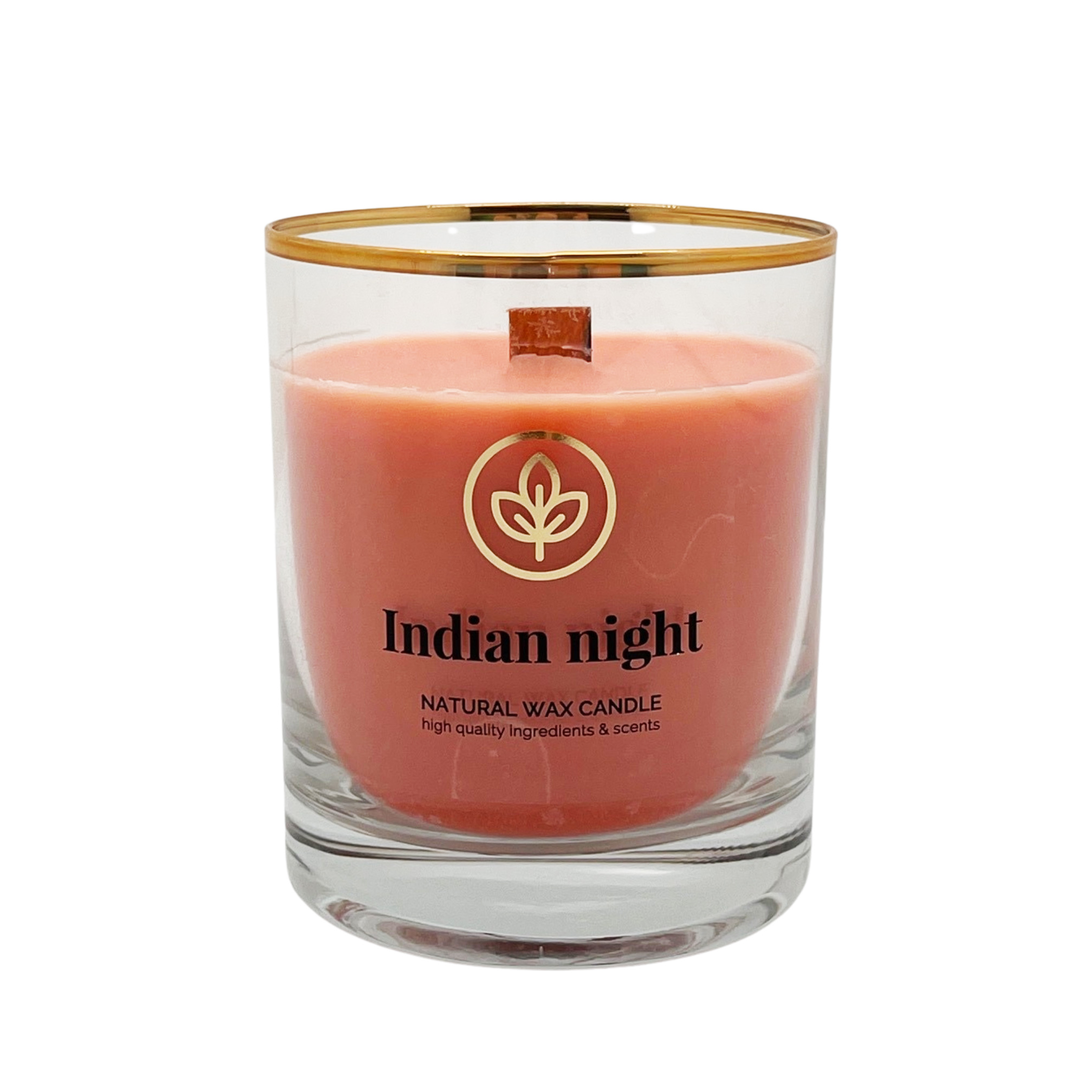 CANDELA PROFUMATA ORGANIC INDIAN NIGHT 250gr profumazione vaniglia e sandalo