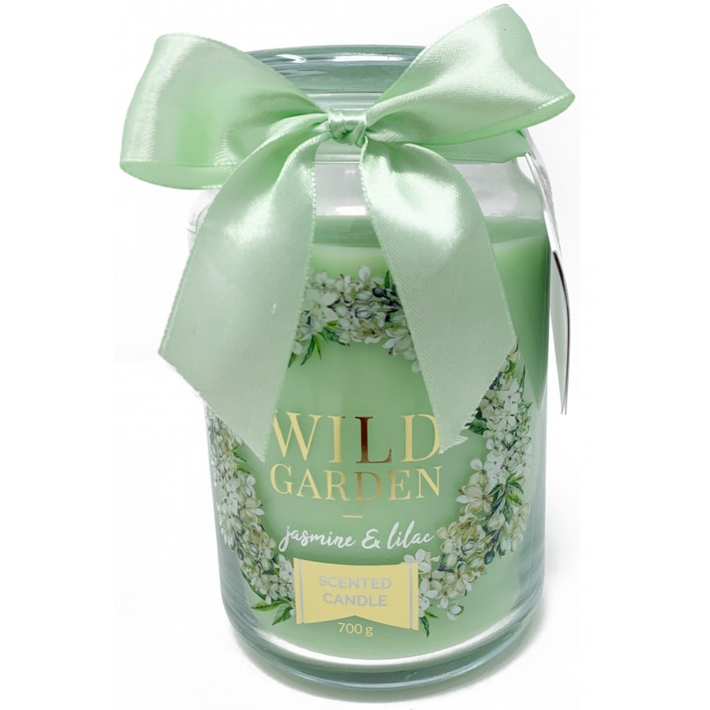 CANDELA PROFUMATA GIARA GRANDE MINT GELSOMINO E LILLA  700gr profumazione floreale 120h durata