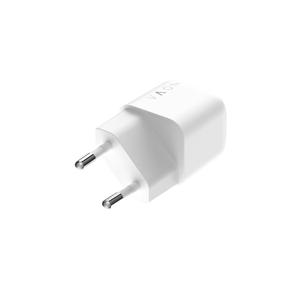 CARICABATTERIA NOVA SUPER RAPIDO NWALLTYPEC30WW GaN 30W PD Type-C COLORE BIANCO