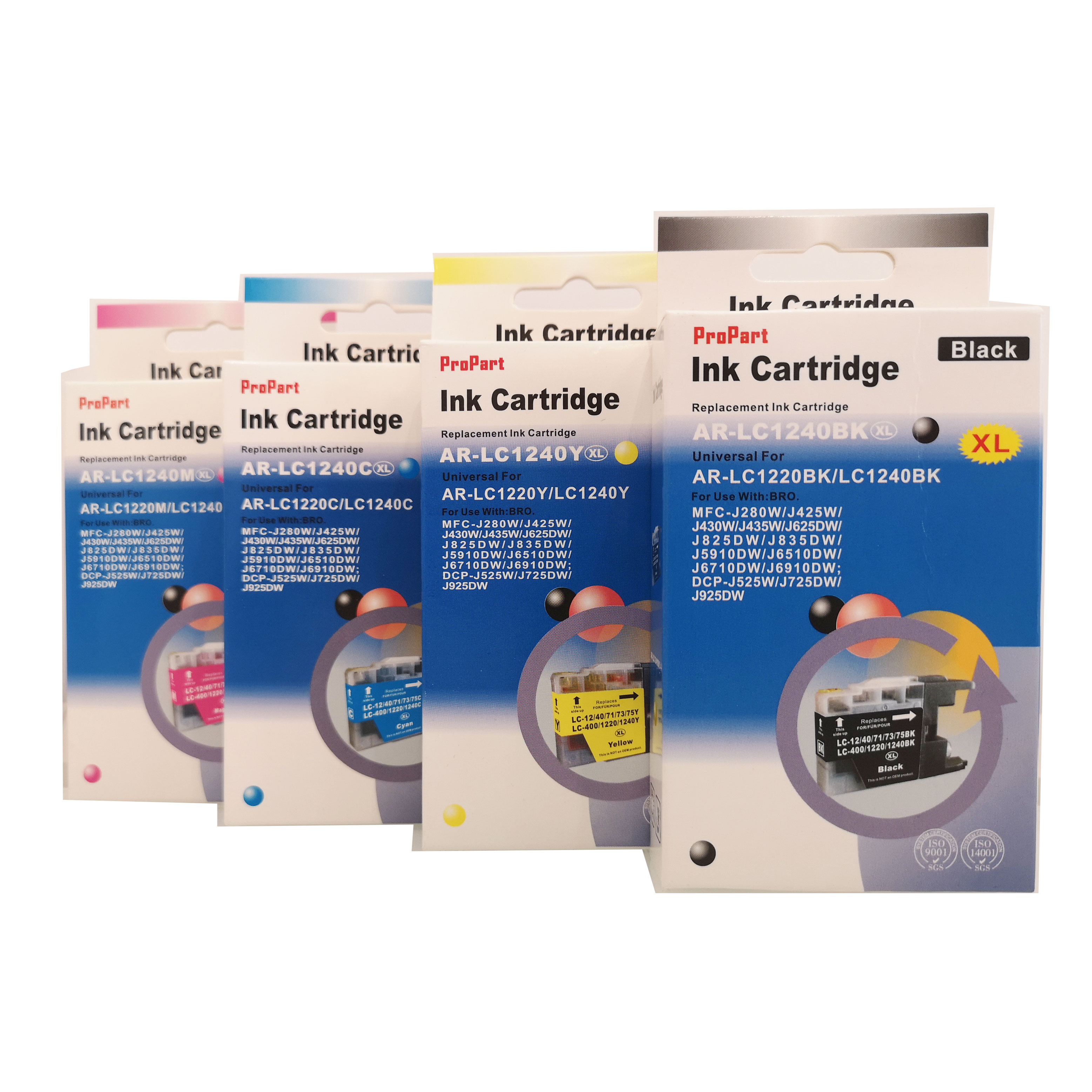 CARTUCCIA BROTHER COMPATIBILE GIALLO LC-1240Y ALTA CAPACITA' 10ml DCP-J525W DCP-J925DW MFC-J430W MFC-J6510DW MFC-J6910DW