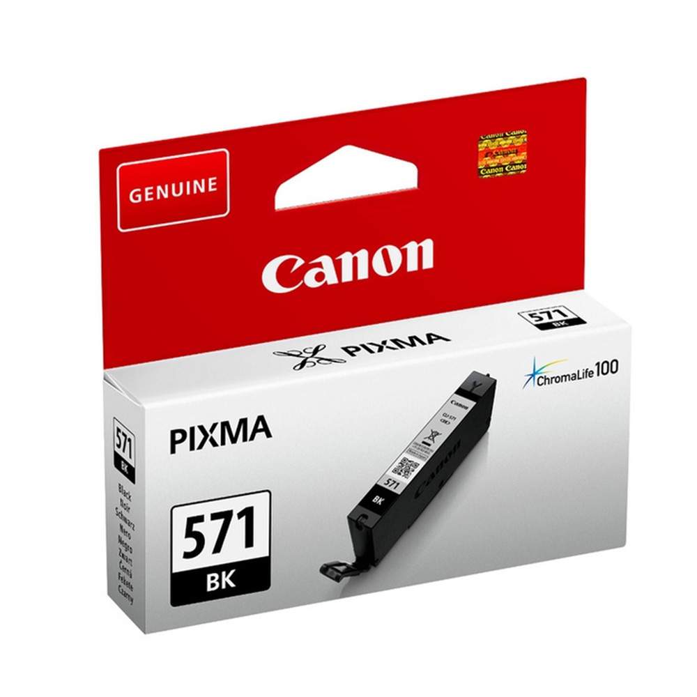 CARTUCCIA CANON CLI-571BK NERO ORIGINALE 7 ml. PIXMA MG5750, MG6850, MG7750