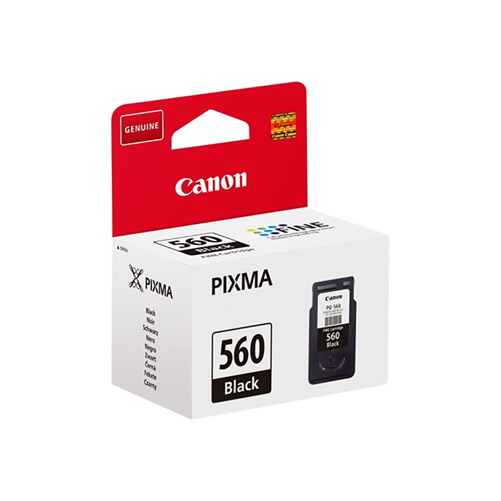 CARTUCCIA CANON PG-560 BLACK ORIGINALE 7.5 ml. PIXMA TS5350, TS5351, TS5352, TS5353, TS7450, TS7451