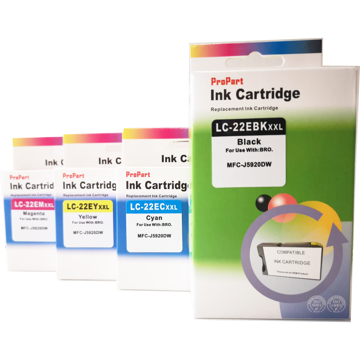 CARTUCCIA BROTHER COMPATIBILE LC22EM XXL MAGENTA 16ml PER MFC-J5920DW