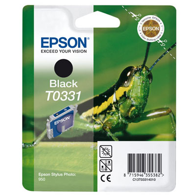 CARTUCCIA INK-JET EPSON BLACK CAVALLETTA ORIGINALE C13T03314020 STYLUS PHOTO 950