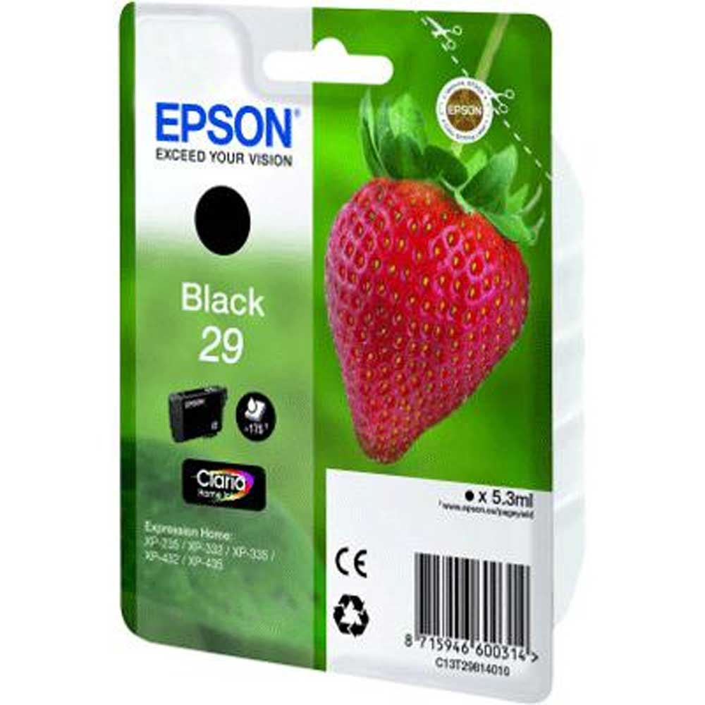 CARTUCCIA EPSON FRAGOLA 29 C13T29814012 NERO ORIGINALE Expression Home XP-235 - XP-332 - XP-335 - XP-432 - XP-435