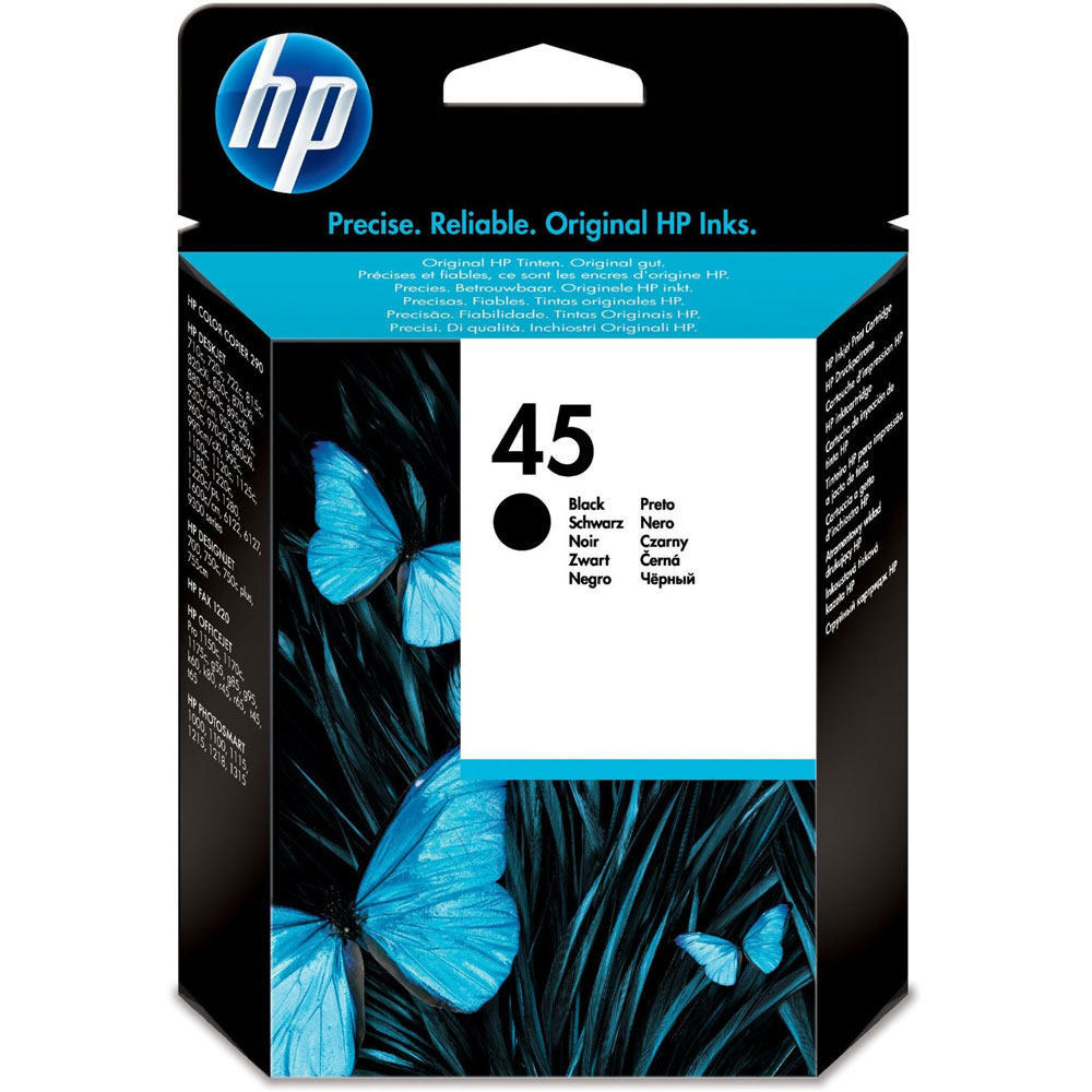 CARTUCCIA HP N° 45 51645GE NERO ORIGINALE DESKJET 710C 890C
