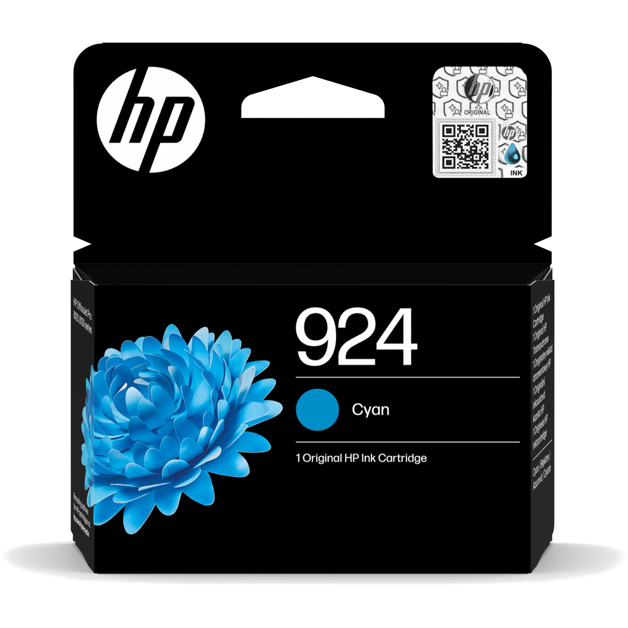 CARTUCCIA HP ORIGINALE 4K0U3NE N° 924 CIANO OfficeJet Pro 8120e, 8130e, 8135e, HP OfficeJet Pro 8134 All-in-One Printer