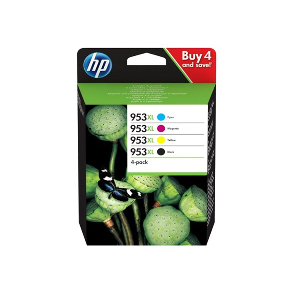 CARTUCCIA HP MULTIPACK ORIGINALE 953XL (3HZ52AE) BK/C/M/Y Officejet Pro 8210,8218,8710,8720,8725,8730,7740 All-in-One