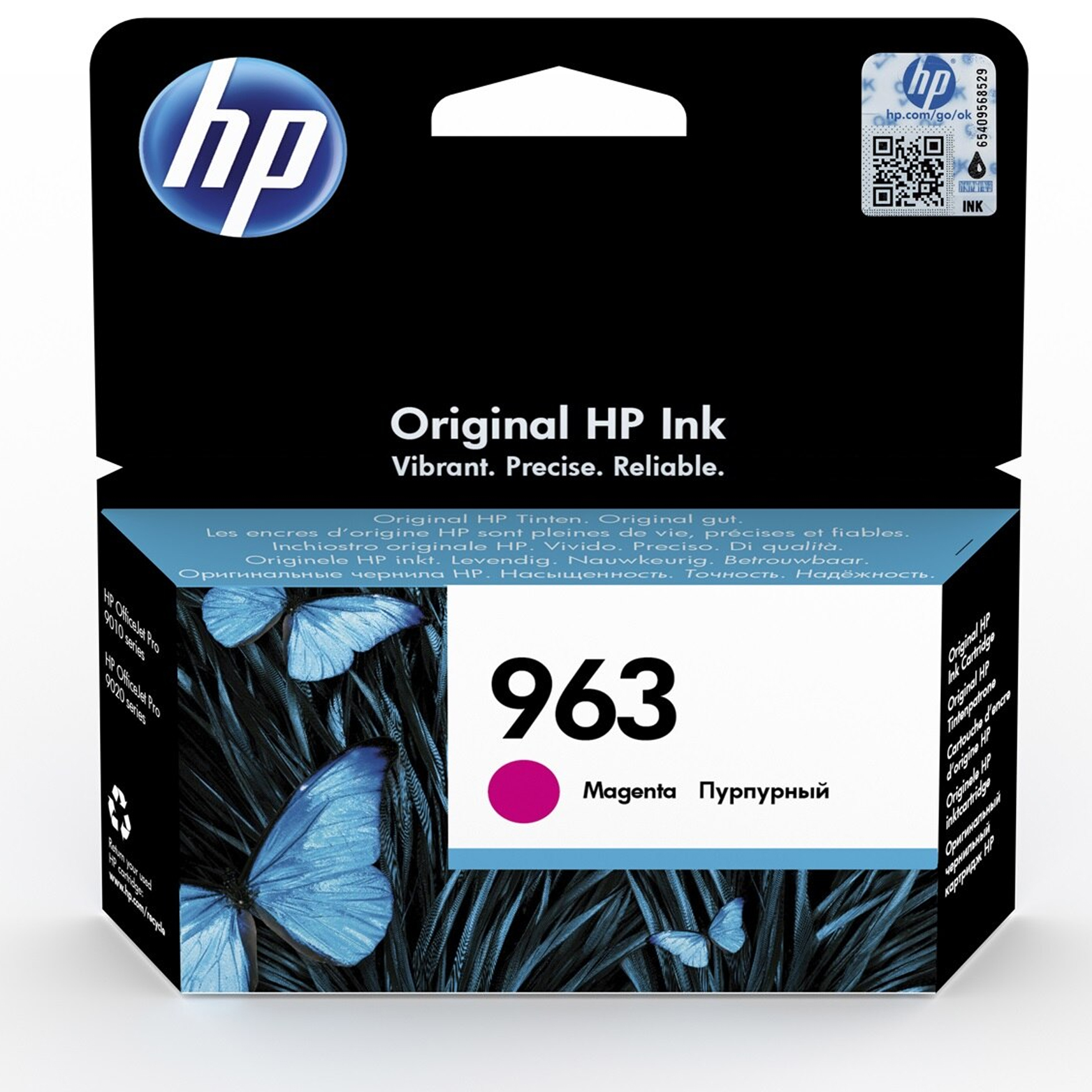 CARTUCCIA HP N° 963 3JA24 MAGENTA ORIGINALE OFFICEJET PRO 9010, OFFICEJET PRO 9014, OFFICEJET PRO 9020